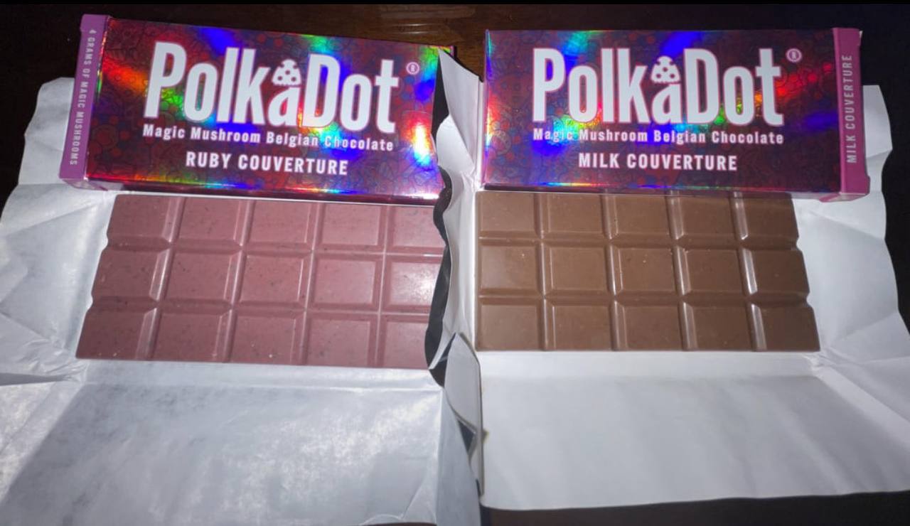 Polkadot mushroom chocolate